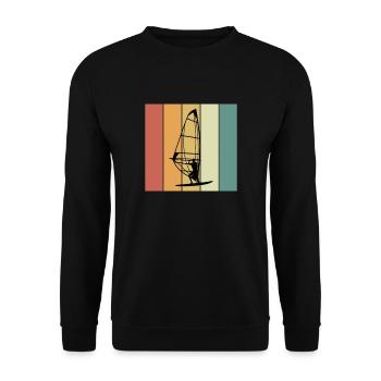 Windsurfing Windsurfers - Unisex Sweatshirt - black - Front - Alina (178cm) & Michal (187cm)