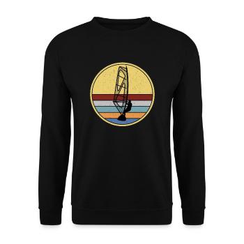 Windsurfing Windsurfers - Unisex Sweatshirt - black - Front - Alina (178cm) & Michal (187cm)