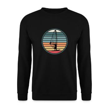 Windsurfing Windsurfers - Unisex Sweatshirt - black - Front - Alina (178cm) & Michal (187cm)