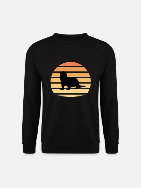 Loutres - Sweat-shirt Unisexe - noir