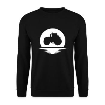 Tracteur Bauer Trecker ferme logo - Sweat-shirt Unisexe - noir - Devant - Alina (178cm) & Michal (187cm)