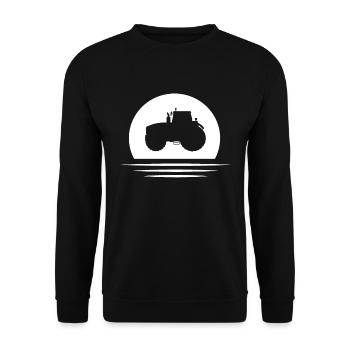 Tracteur Bauer Trecker ferme logo - Sweat-shirt Unisexe - noir - Devant - Alina (178cm) & Michal (187cm)
