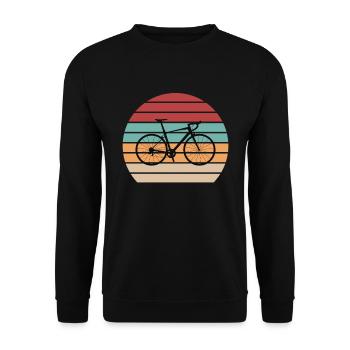 Gravelbike Gravel Rennrad Fahrrad - Unisex Pullover - Schwarz - Vorne - Alina (178cm) & Michal (187cm)