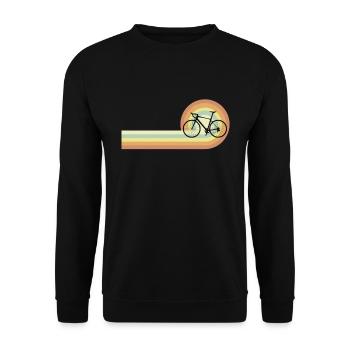 Gravelbike Gravel Rennrad Fahrrad - Unisex Pullover - Schwarz - Vorne - Alina (178cm) & Michal (187cm)