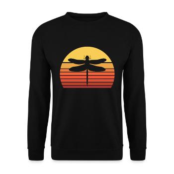 Libelle insecte nature - Sweat-shirt Unisexe - noir - Devant - Alina (178cm) & Michal (187cm)