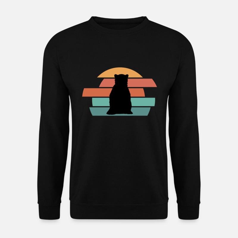 Bear Wilderness Brown Bear - Unisex Sweatshirt - black