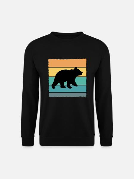 Bär Wildnis Braunbär - Unisex Pullover - Schwarz