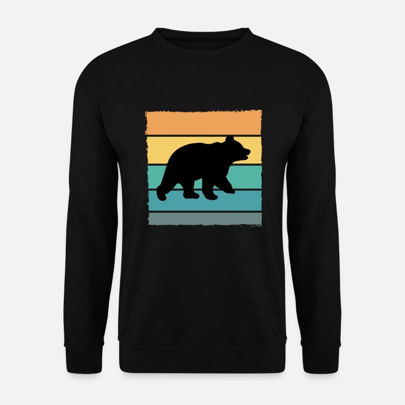 Bär Wildnis Braunbär - Unisex Pullover - Schwarz