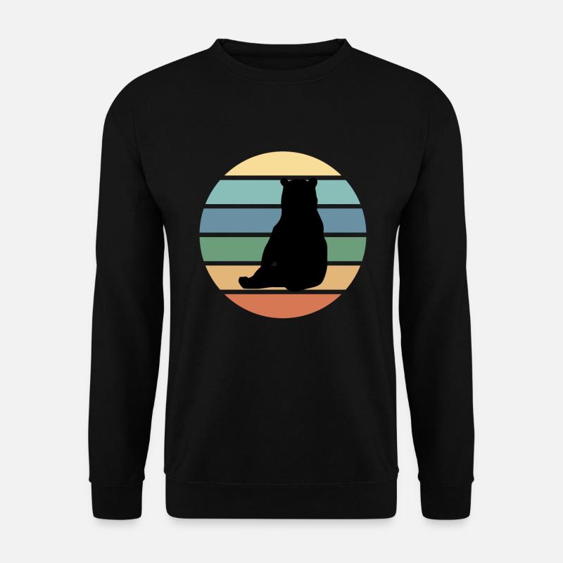 Bär Wildnis Braunbär - Unisex Pullover - Schwarz