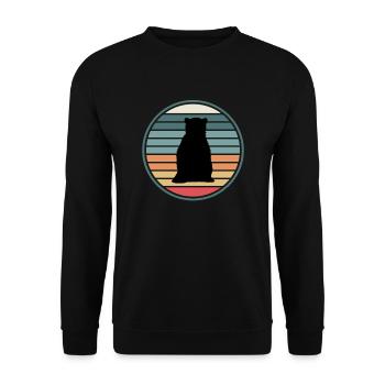 Ours Sauvage Ours brun - Sweat-shirt Unisexe - noir - Devant - Alina (178cm) & Michal (187cm)
