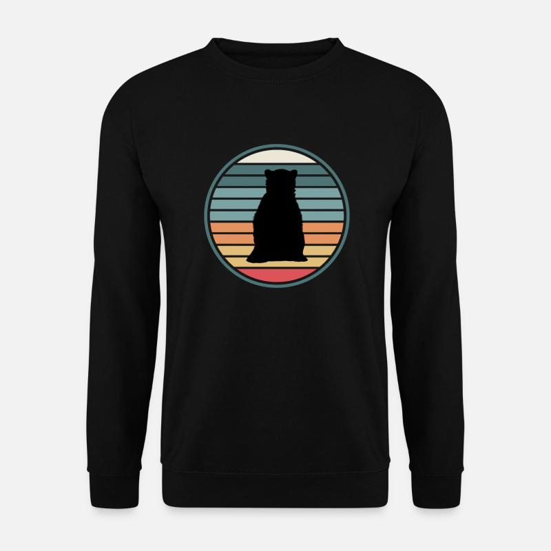 Bear Wilderness Brown Bear - Unisex Sweatshirt - black