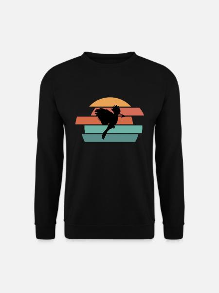 Wiedehopf Vogel Natur Schutz - Unisex Pullover - Schwarz