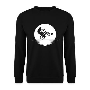Radball Sport Bike - Unisex Sweatshirt - black - Front - Alina (178cm) & Michal (187cm)