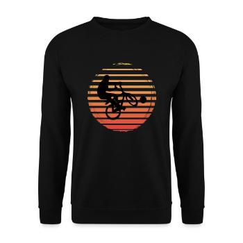 Radball Sport Bike - Unisex Sweatshirt - black - Front - Alina (178cm) & Michal (187cm)