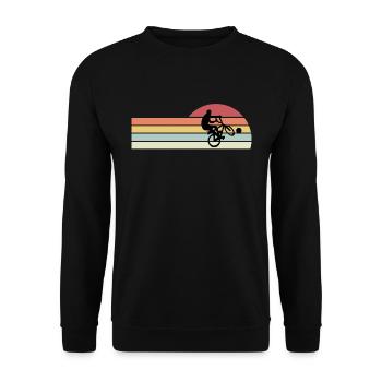 Radball Sport Bike - Unisex Sweatshirt - black - Front - Alina (178cm) & Michal (187cm)