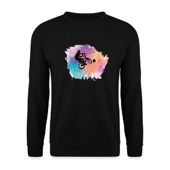 Radball Sport Bike - Unisex Sweatshirt - black - Front - Alina (178cm) & Michal (187cm)