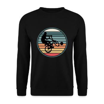 Radball Sport Bike - Unisex Sweatshirt - black - Front - Alina (178cm) & Michal (187cm)