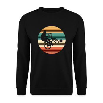 Radball Sport Bike - Unisex Sweatshirt - black - Front - Alina (178cm) & Michal (187cm)