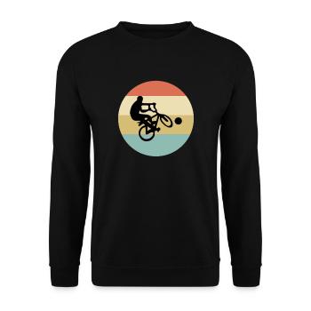Radball Sport Bike - Unisex Sweatshirt - black - Front - Alina (178cm) & Michal (187cm)