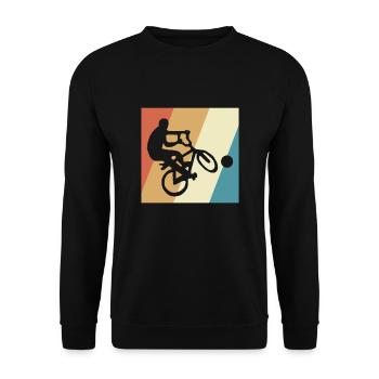 Radball Sport Bike - Unisex Sweatshirt - black - Front - Alina (178cm) & Michal (187cm)