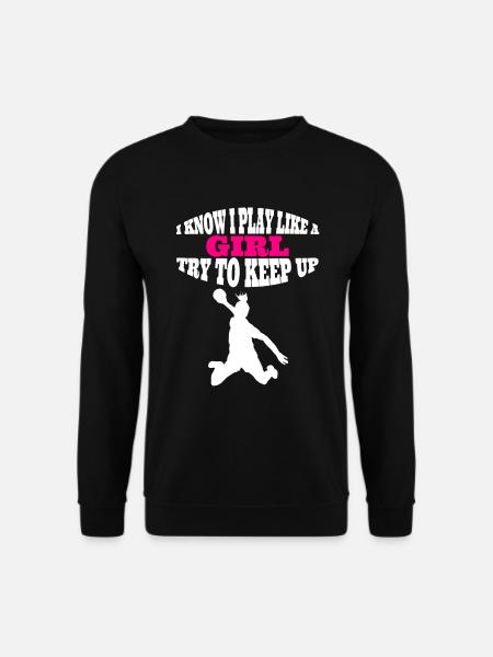 Handballerin Frauenhandball Damen Handball Mädchen - Unisex Pullover - Schwarz
