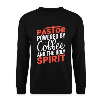 Pasteur pasteur clergé Reverend Cadeaux - Sweat-shirt Unisexe - noir - Devant - Alina (178cm) & Michal (187cm)