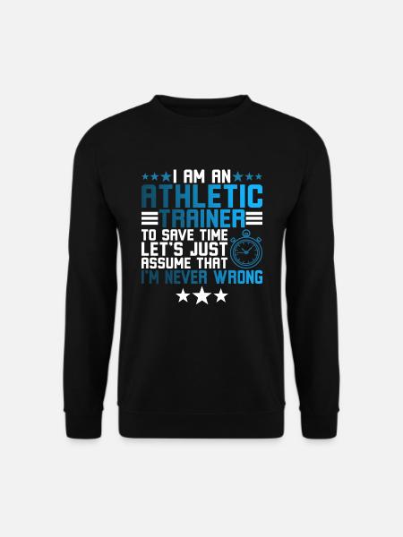 Ich bin ein Atheletiktrainer - Unisex Pullover - Schwarz