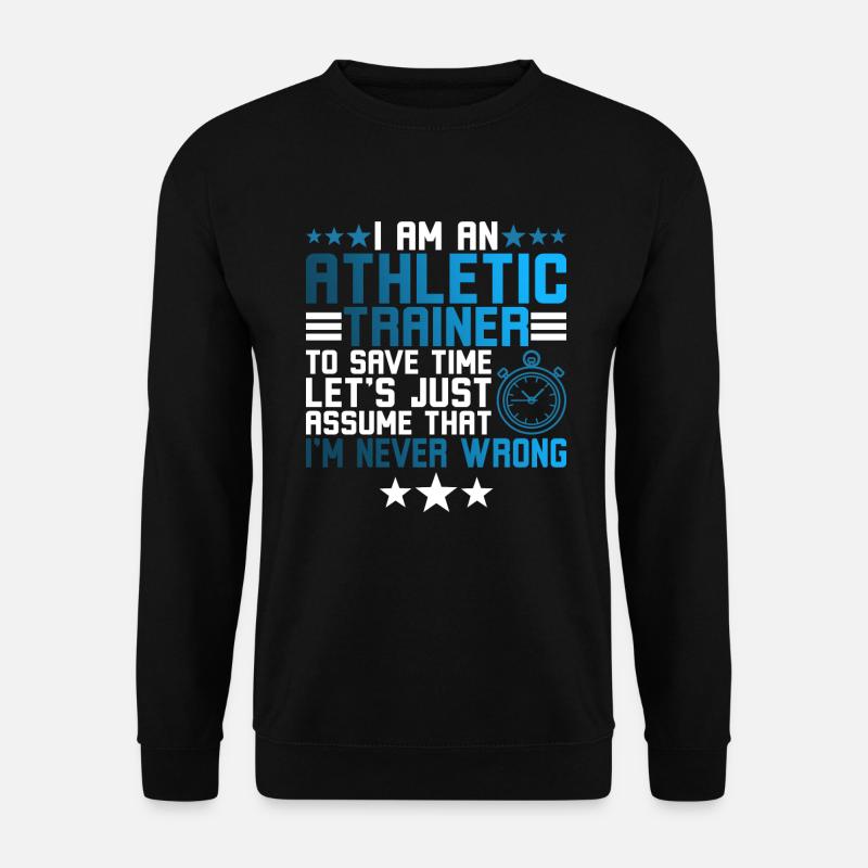 Ich bin ein Atheletiktrainer - Unisex Pullover - Schwarz