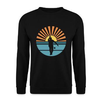 Pétanque Pétanque Pétanque Pétanque Boules Boules - Sweat-shirt Unisexe - noir - Devant - Alina (178cm) & Michal (187cm)