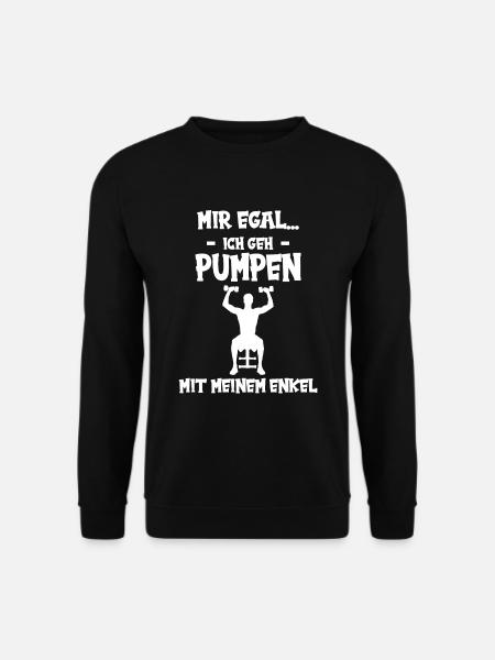 Fitness Opa - Unisex Pullover - Schwarz