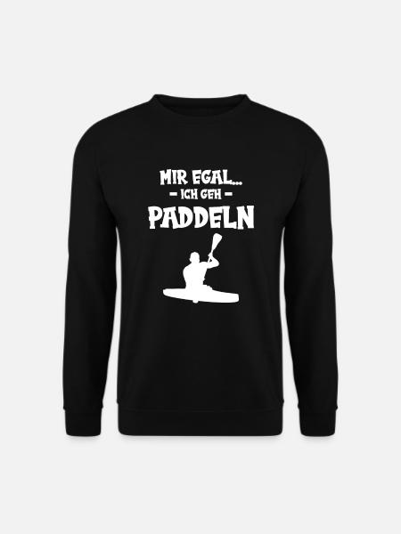 Mir egal paddeln - Unisex Pullover - Schwarz