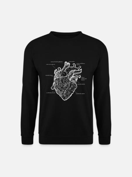 Anatomical heart - Unisex Sweatshirt - black