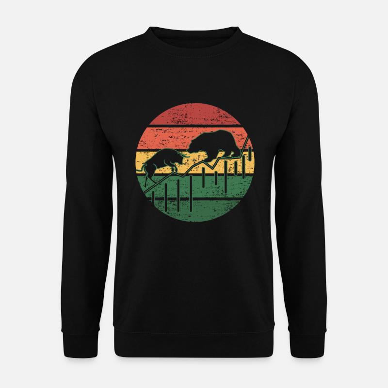 BEAR N BULL - Unisex Pullover - Schwarz
