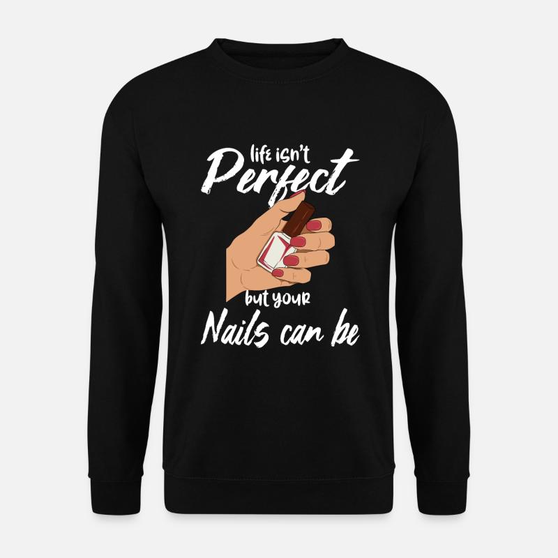 Nageltechniker Fingernägel - Unisex Pullover - Schwarz