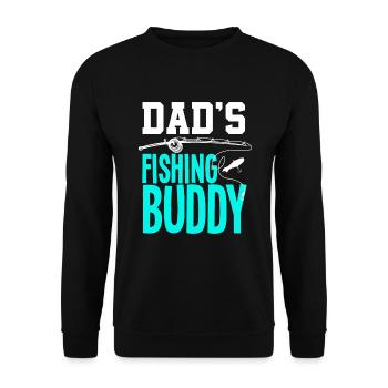 Drôle de pêcheur Pêcheur Fils Père Pêcheur Cadeau - Sweat-shirt Unisexe - noir - Devant - Alina (178cm) & Michal (187cm)