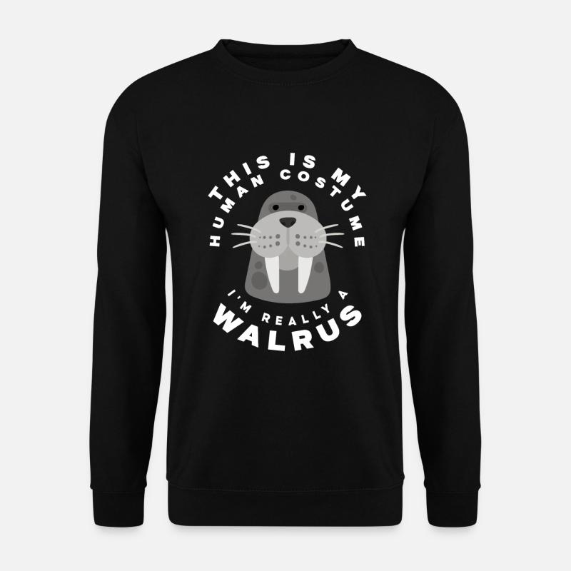 Funny Walrus Walrus Gift - Unisex Sweatshirt - black