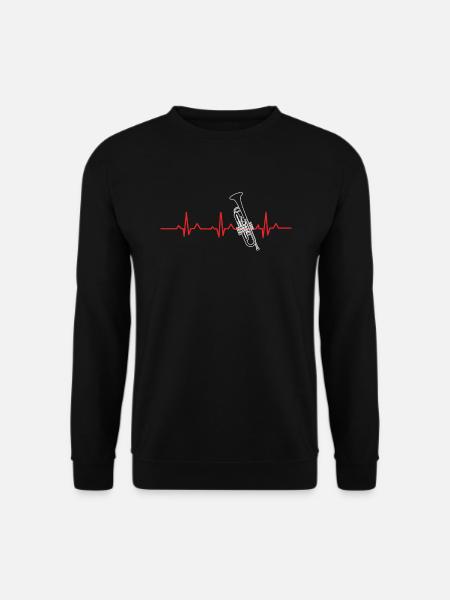 Trompete - Unisex Pullover - Schwarz