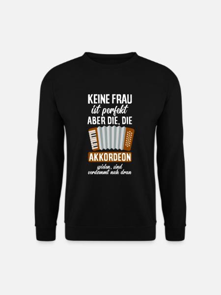 Akkordeon Akkordeonist Akkordeonistin - Unisex Pullover - Schwarz