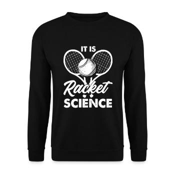 Tennis Tennis Tennis Tennis - Sweat-shirt Unisexe - noir - Devant - Alina (178cm) & Michal (187cm)