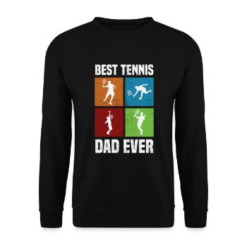 Meilleur Tennis Papa Tennis Papa Fête des Pères - Sweat-shirt Unisexe - noir - Devant - Alina (178cm) & Michal (187cm)