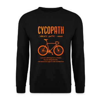 Bicycle Cyclists Cyclists Bikers - Unisex Sweatshirt - black - Front - Alina (178cm) & Michal (187cm)