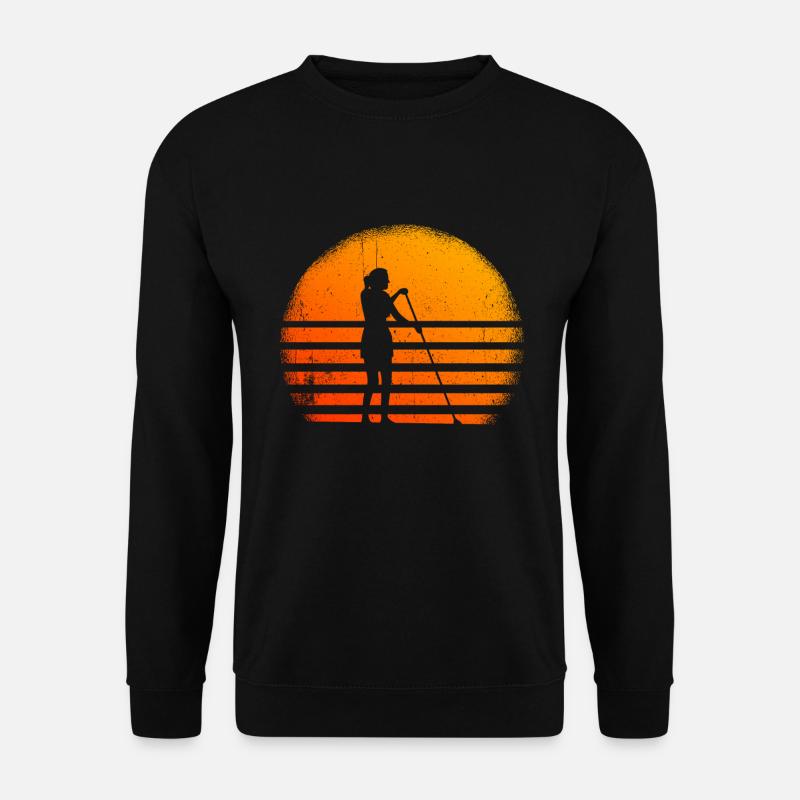 Paddleboarding Sonnenuntergang Paddleboarder - Unisex Pullover - Schwarz