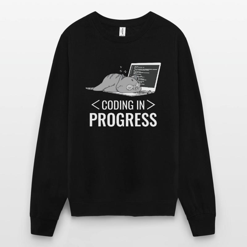 Programming Computer Nerd Cat Unisex Sweatshirt