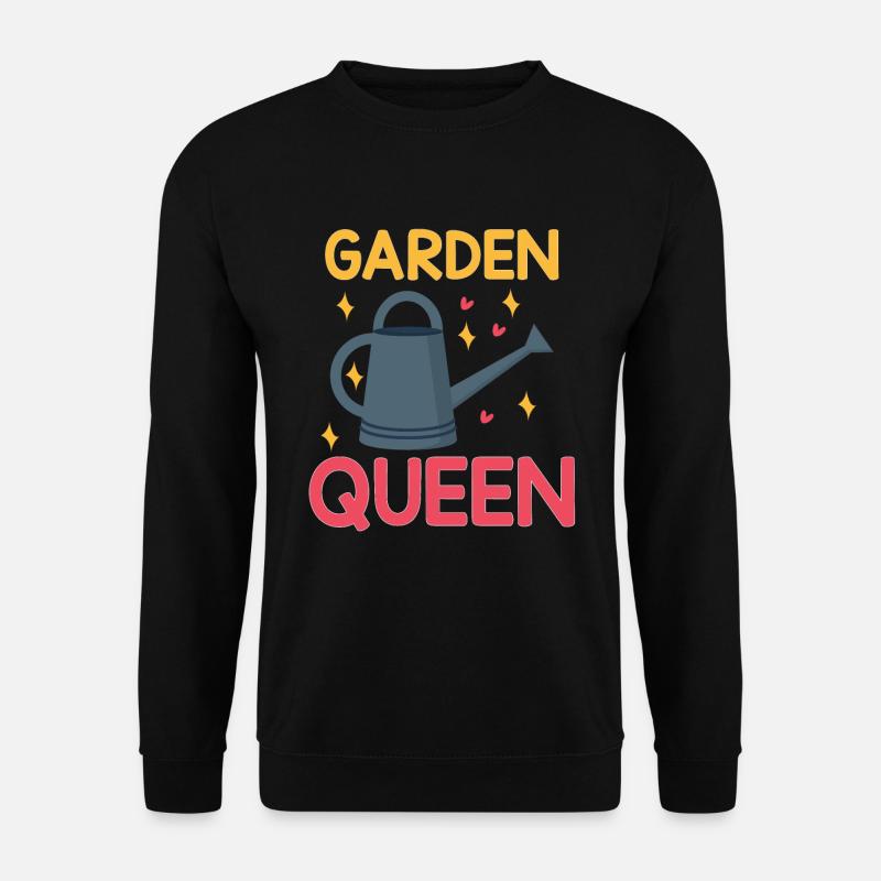 Garten Zitat Garten Queen - Unisex Pullover - Schwarz