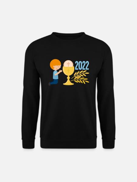 Erste Heilige Kommunion 1. Heilige Kommunion 2022 - Unisex Pullover - Schwarz