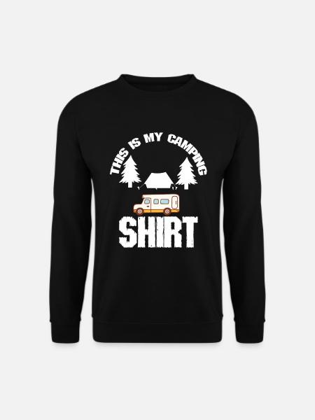 Camping Zitat Das ist mein Camping - Unisex Pullover - Schwarz
