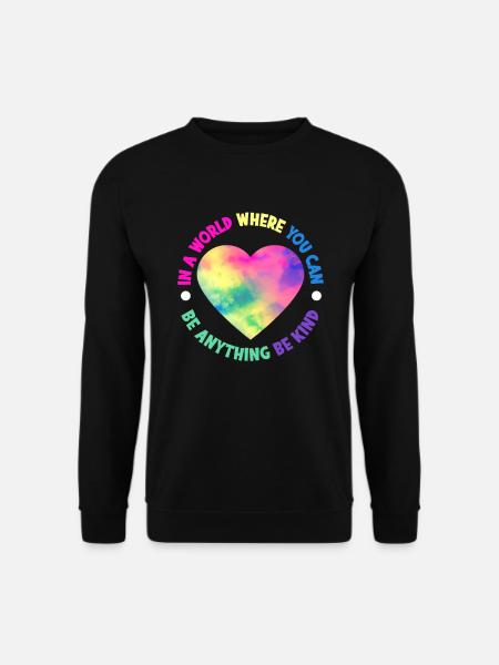 Freundlichkeit Inklusion Vielfalt Anti Mobbing - Unisex Pullover - Schwarz
