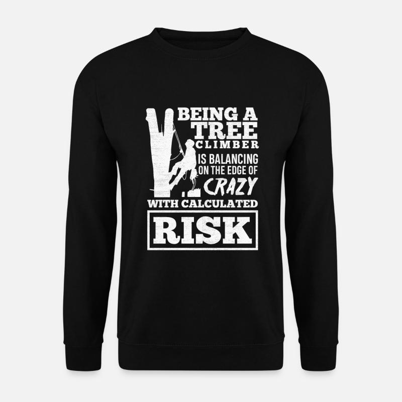 Baumpfleger Baumkletterer Baumpflege - Unisex Pullover - Schwarz