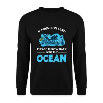 Diving Divers Funny Diver Gift - Unisex Sweatshirt - black - Front - Alina (178cm) & Michal (187cm)