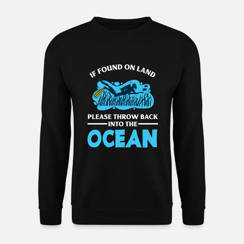 Diving Divers Funny Diver Gift - Unisex Sweatshirt - black